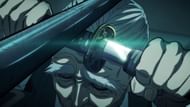 Takamura draws his blade (Image via TMS Entertainment)